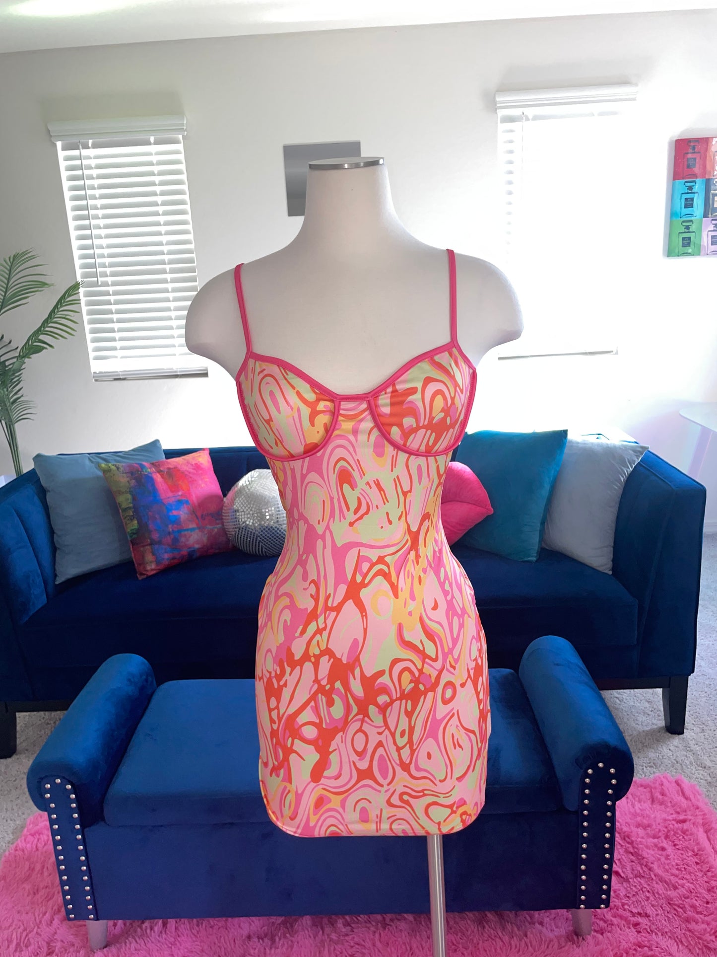 Sherbet Swirl Bodycon Dress